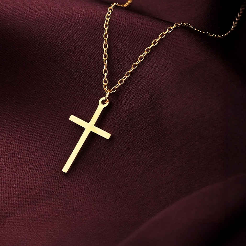 Palmonas Golden Cross Necklace