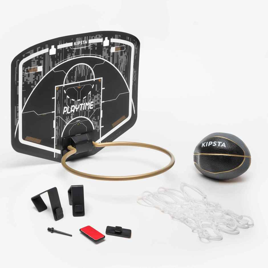 Decathlon Tarmak Kids Mini Basketball Hoop | Black & Gold