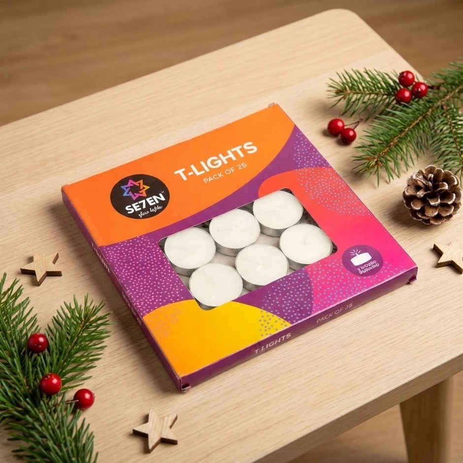 Tealight Candles White | Decorative Candles | Se7en