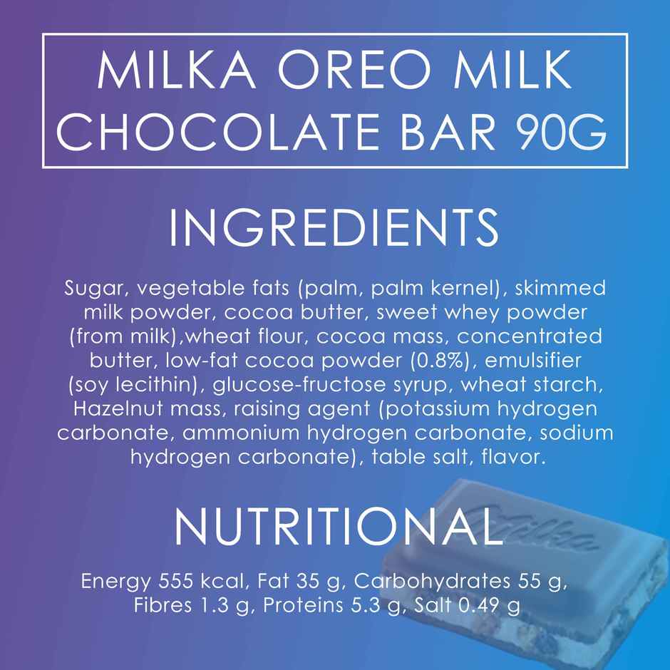 Milka Oreo Milk Chocolate Bar Pouch