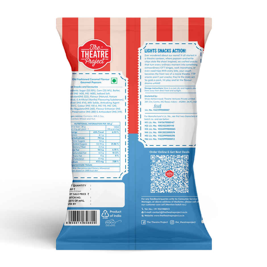 The Theatre Project  Popcorn Caramel Pouch