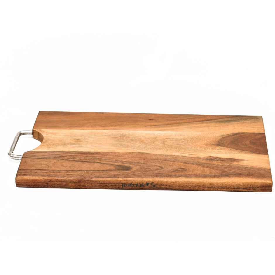 OGGN Acacia Wood Rect. Chopping Board With Ss Handle 12x9