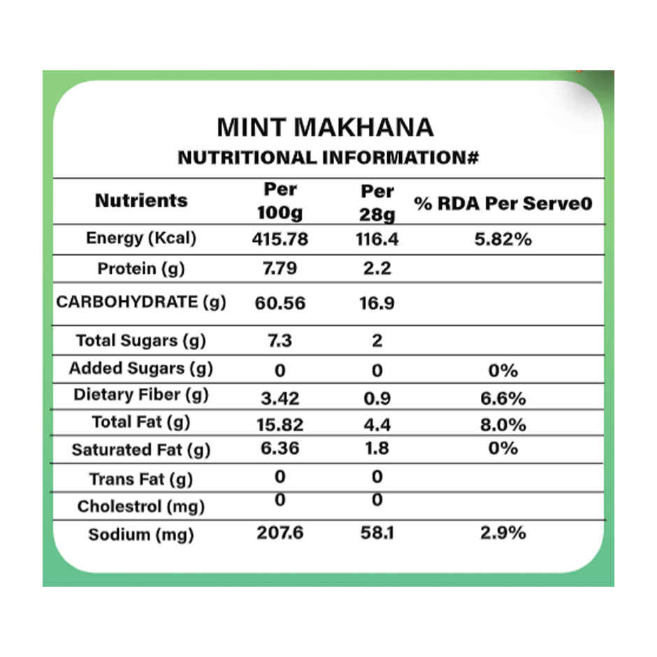 Khari Foods Makhana Pops | Mint Pudina Foxnuts | Healthy Snacks