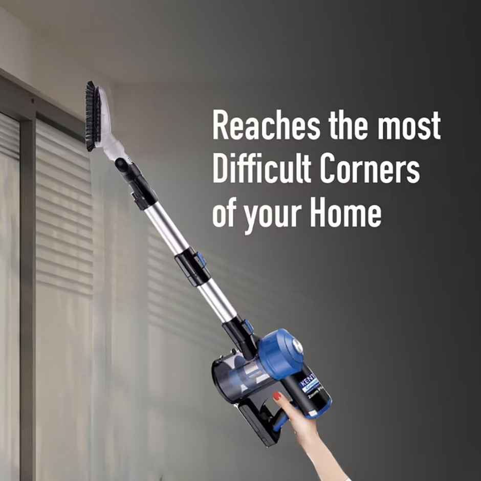Kent Zoom Plus Vacuum Cleaner 150W | Cordless, Hoseless & Rechargeable | Cyclone5 Technology