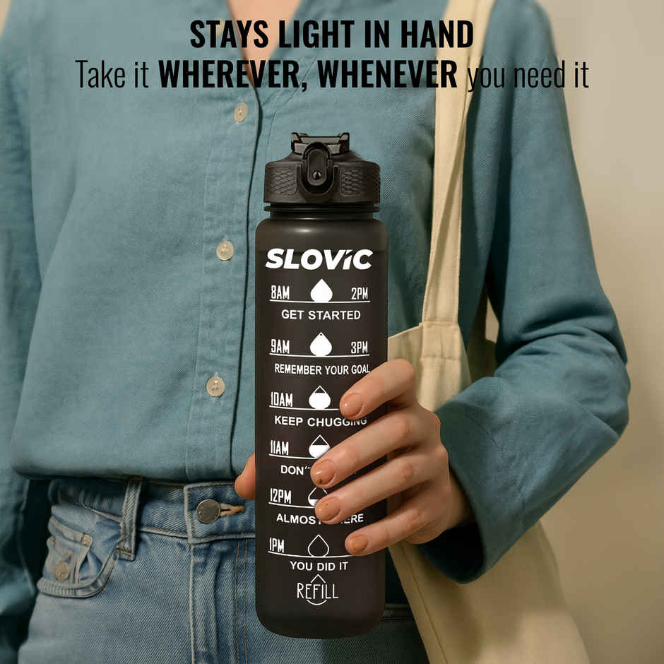 Slovic Sipper with Straw for Adults & Kids | Leakproof for Gym, School, and Travel