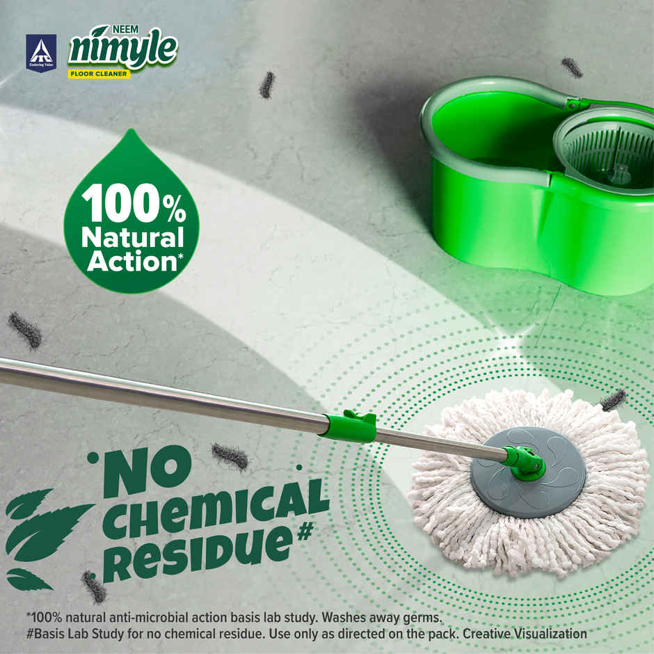Nimyle Neem Kid & Pet Safe Lemongrass Floor Cleaner for 99.9% Anti-Bacterial Protection