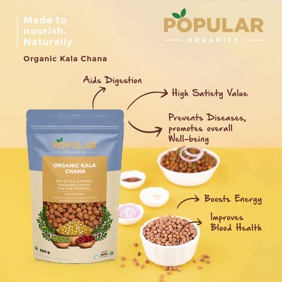 Popular Organics Brown Chana / Bengal Gram