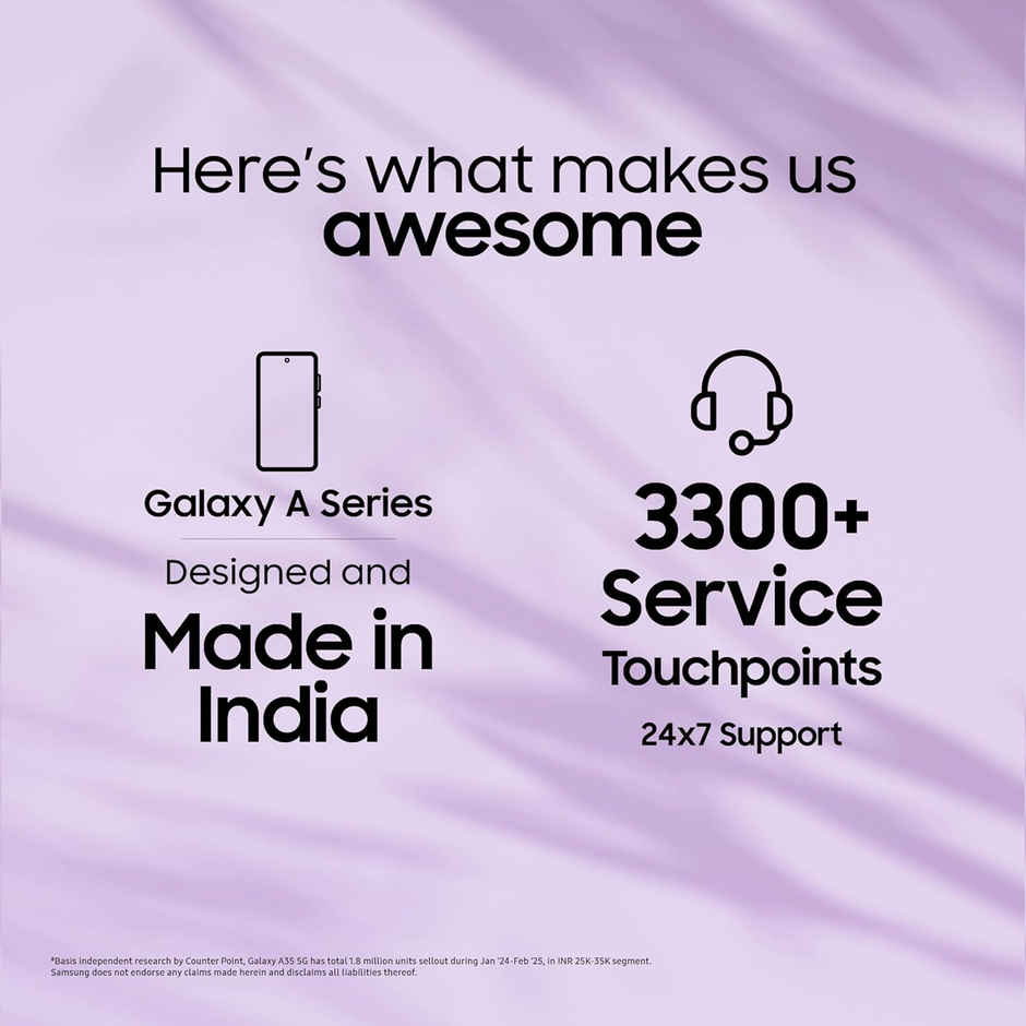 Samsung Galaxy A35 5G | 8GB | 128GB | Awesome Lilac