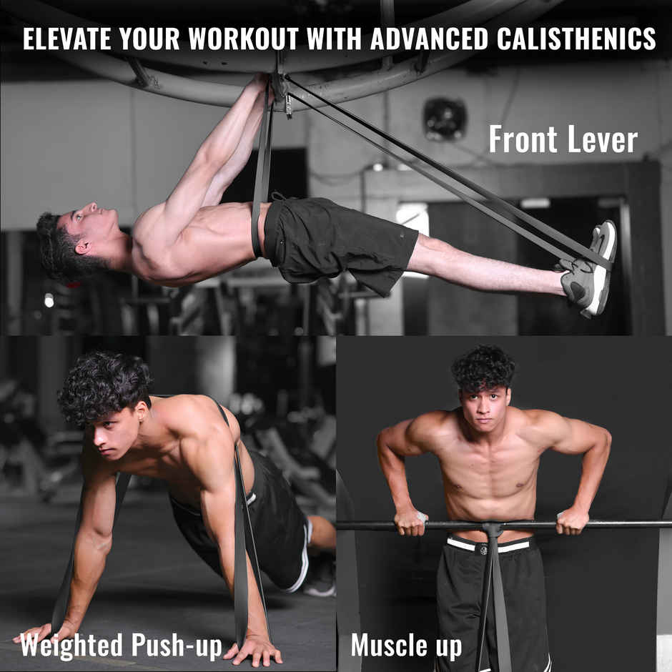 Slovic Heavy Resistance Band (15-30 kg) for Strength Training & Home Workout - Natural Rubber