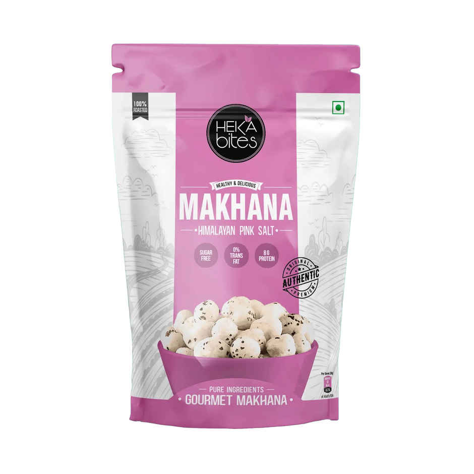 Heka Bites Roasted Makhana Himalayan Pink Salt