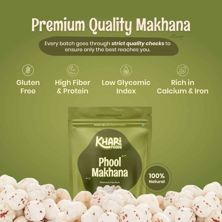 Khari Foods Phool Makhana / Fox Nuts | Premium Dry Fruits