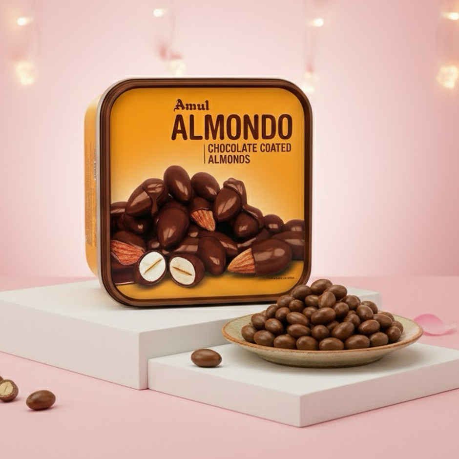 Amul Almondo | Rich Chocolate with Roasted Almonds | Premium Snack