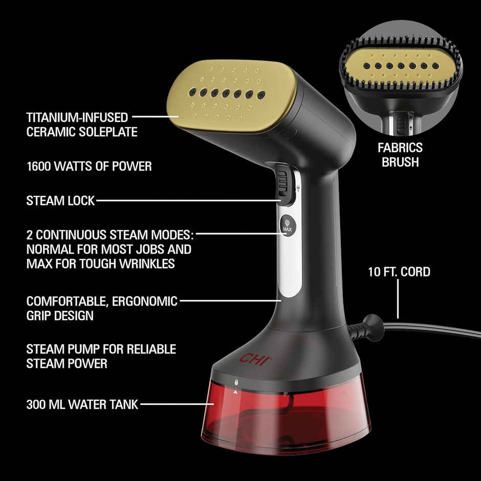 Hamilton Beach Professional Garment Steamer, Steam Iron for Clothes, 1740Watt Fast Heat Up