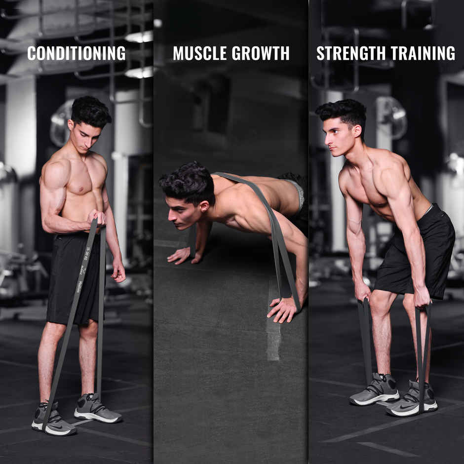 Slovic Heavy Resistance Band | 15-30 kg | For Strength Training & Home Workout | Natural Rubber