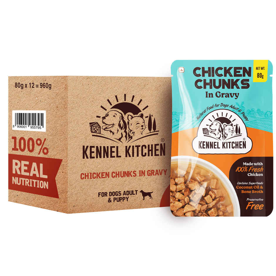 Kennel Kitchen Chicken Chunks In Gravy | Wet Dog Food