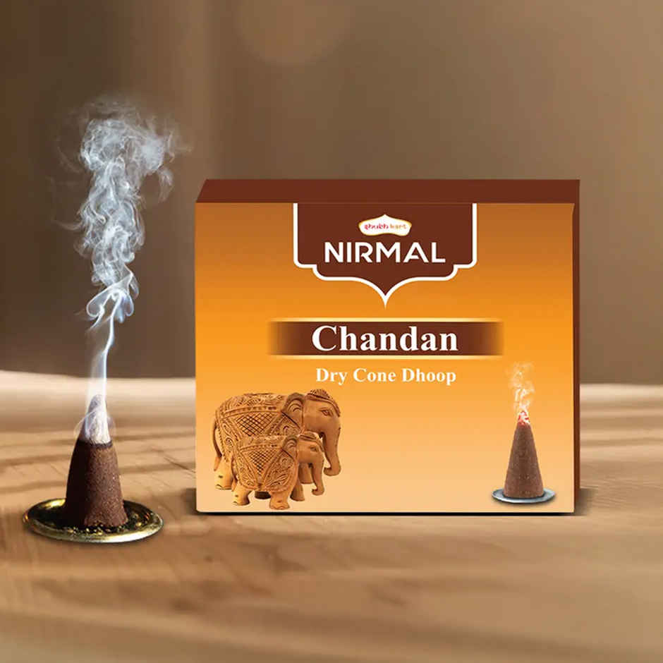 Nirmal Chandan Dry Cone Dhoop | Shubhkart