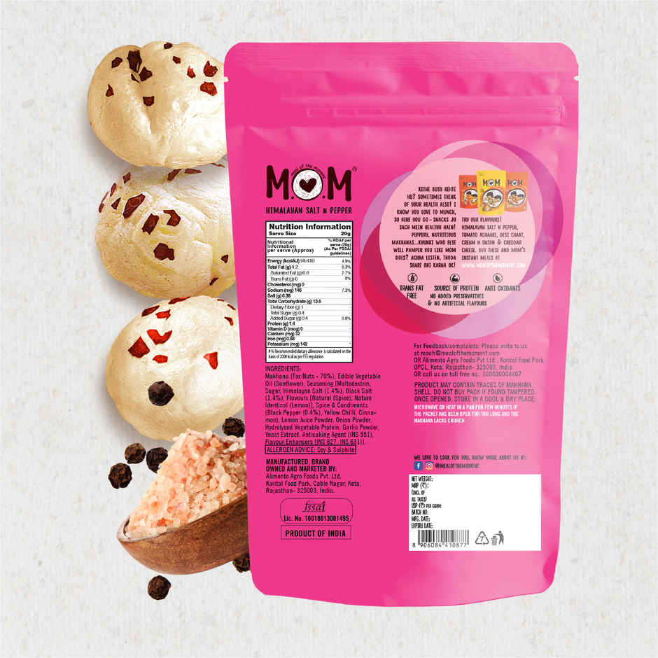 MOM Himalayan Salt & Pepper Roasted Makhana