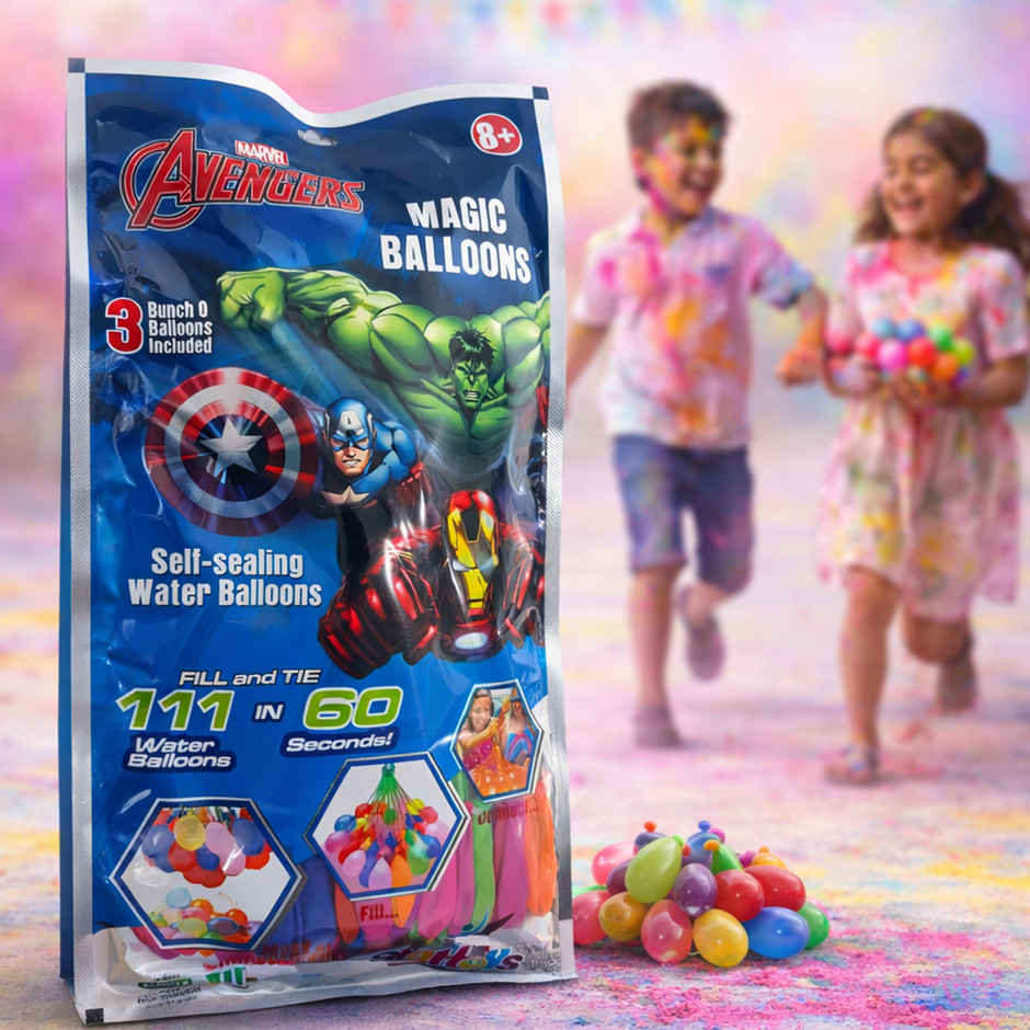 Avenger Holi Magic Self Sealing Balloons | 3 set x 37 pcs | Star Toys