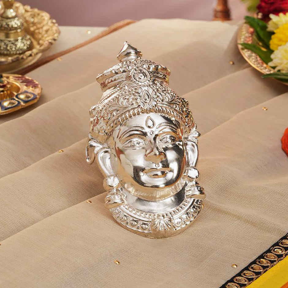 Lakshmi Face | Devi Face Mukhota | Medium | Varalakshmi Vratham | Kalash & Idol Decoration | Svasti