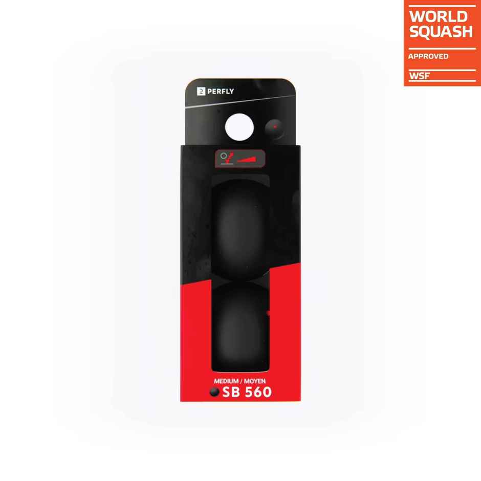 Decathlon Perfly Red Dot Squash Ball | Black