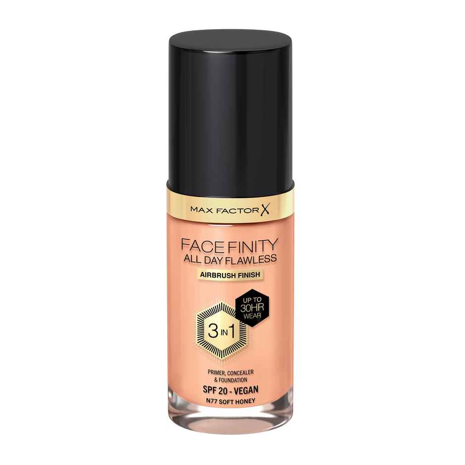 Max Factor Face Finity All Day Flawless 3 In 1 Foundation | Soft Honey