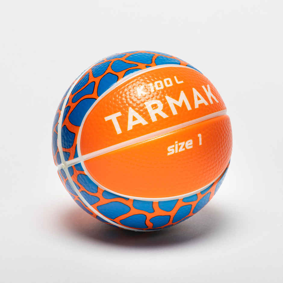 Decathlon | Tarmak Kids Foam Basketball - Orange & Blue, Size 1