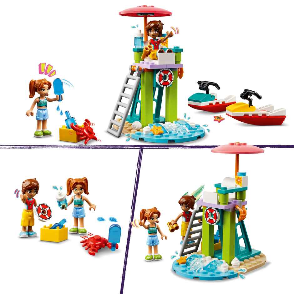 Lego Friends Beach Water Scooter Lifeguard Toy 42623 (84 Pieces)