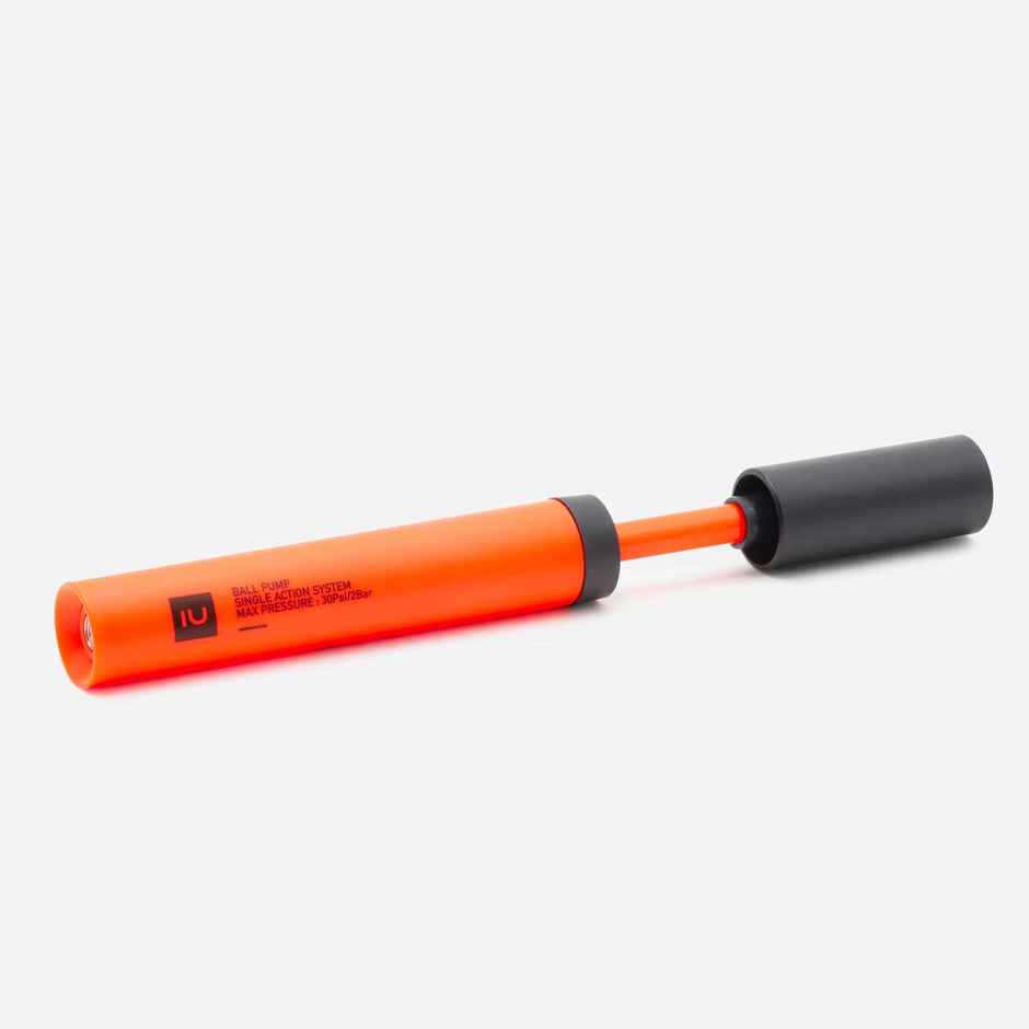 Decathlon Kipsta Single Action Compatible Ball Pump | Orange