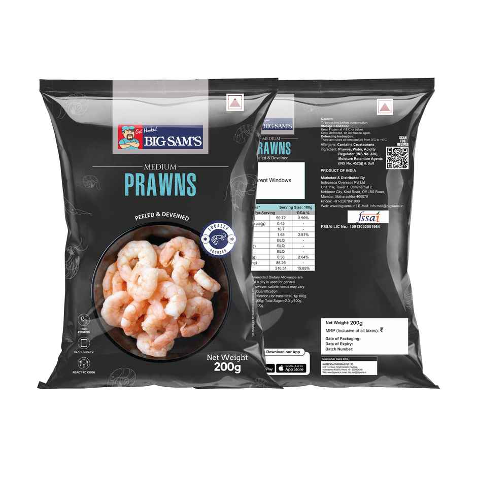 Big Sam's Prawns Medium