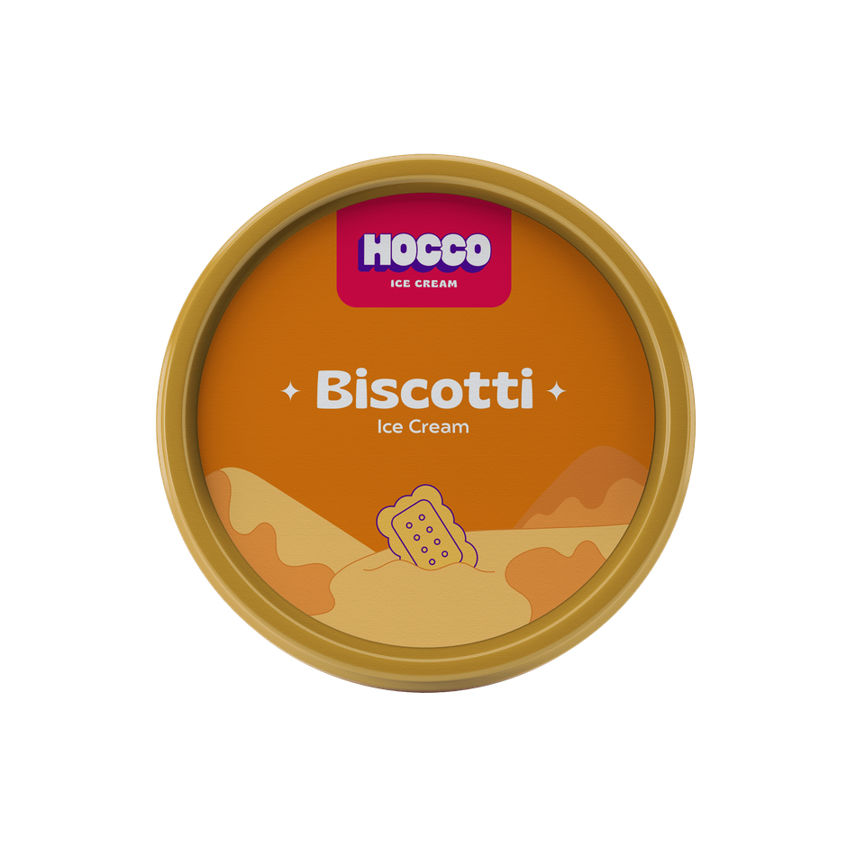 Hocco Biscotti Jumbo Ice Cream Cup Combo