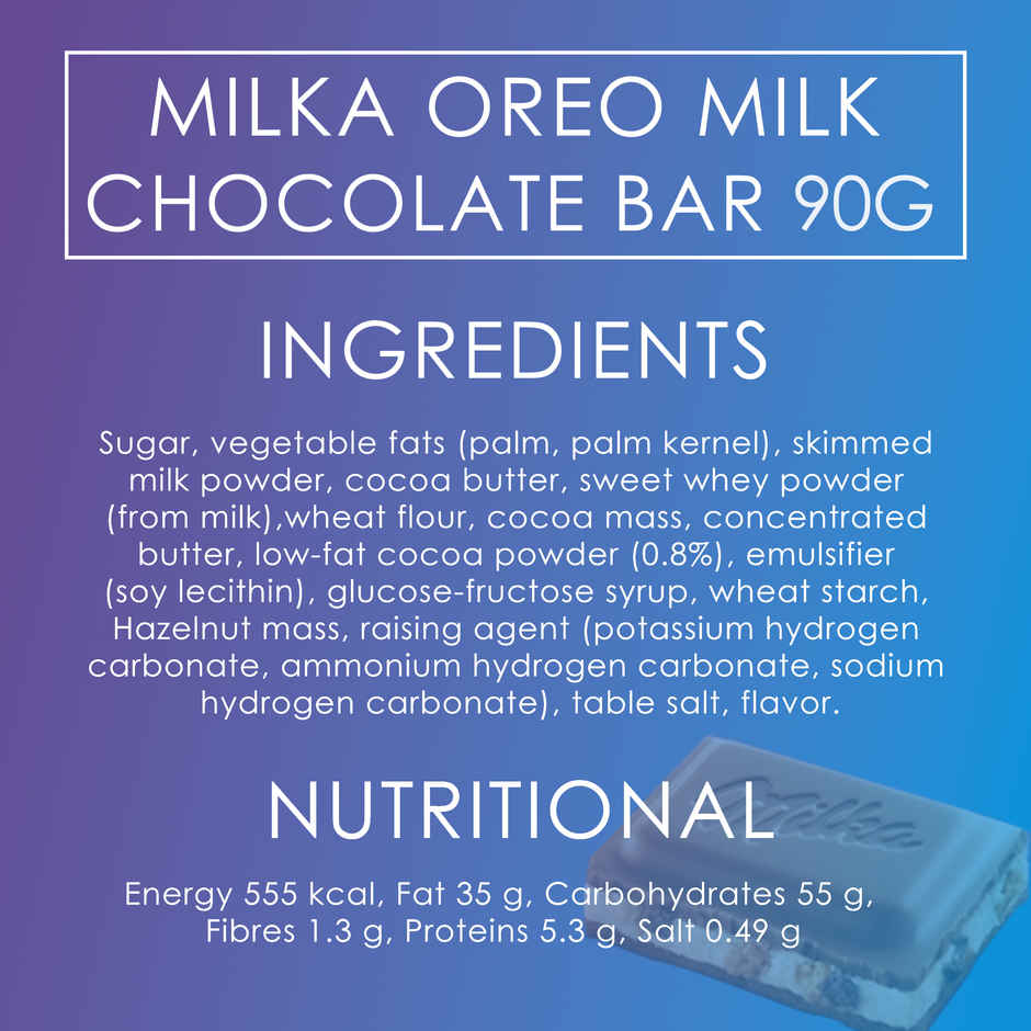Milka Oreo Milk Chocolate Bar Pouch