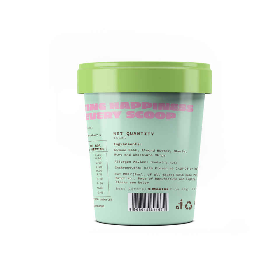 MINUS THIRTY Mint Chocolate Chip Vegan & Sugar Free