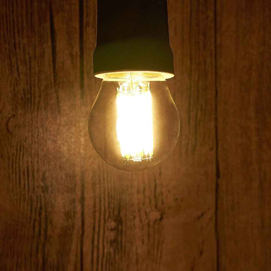 Desidiya Tungsten Filament G45 4W Led Bulb (Warm White) | E27 Base Holder