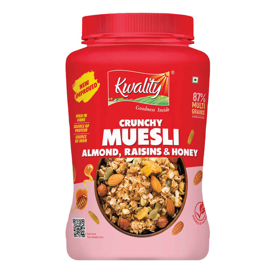 Kwality Muesli Crunchy Almond Raisins And Honey