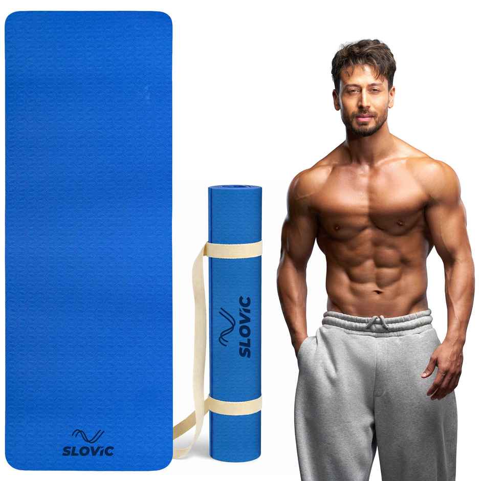 Slovic 6mm Durable Eva Foam Yoga Mat for Exercise, Meditation & Home Workout | Soft And Durable