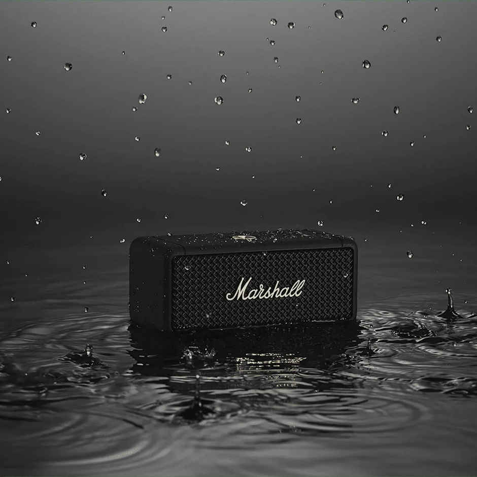 Marshall Emberton II 20 W Wireless Bluetooth Portable Outdoor Speaker | Black & Brass