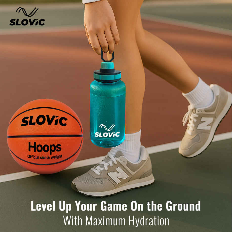 Slovic 600ml Water Bottle with Sipper Cap for Gym, Travel, Sports & Hydration-100% BPA Free
