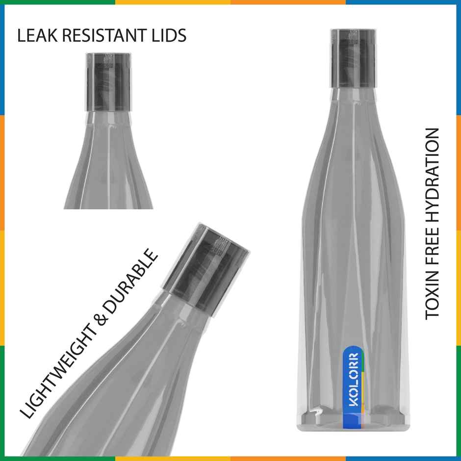 Kolorr Apollo Bottle 1L x 4 | Multicolor ideal for family use