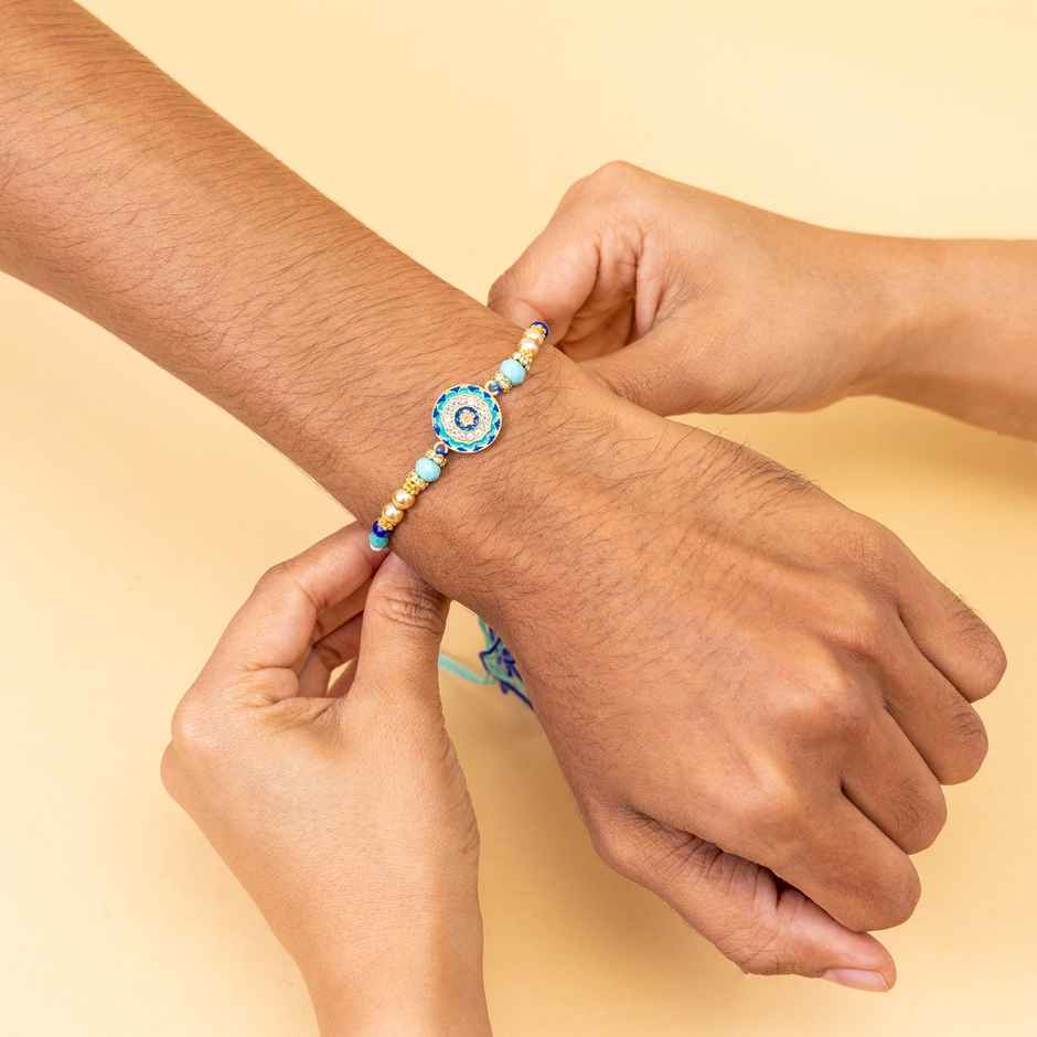 Abstract Single Rakhi (Avyaan Rakhi) Set of 1