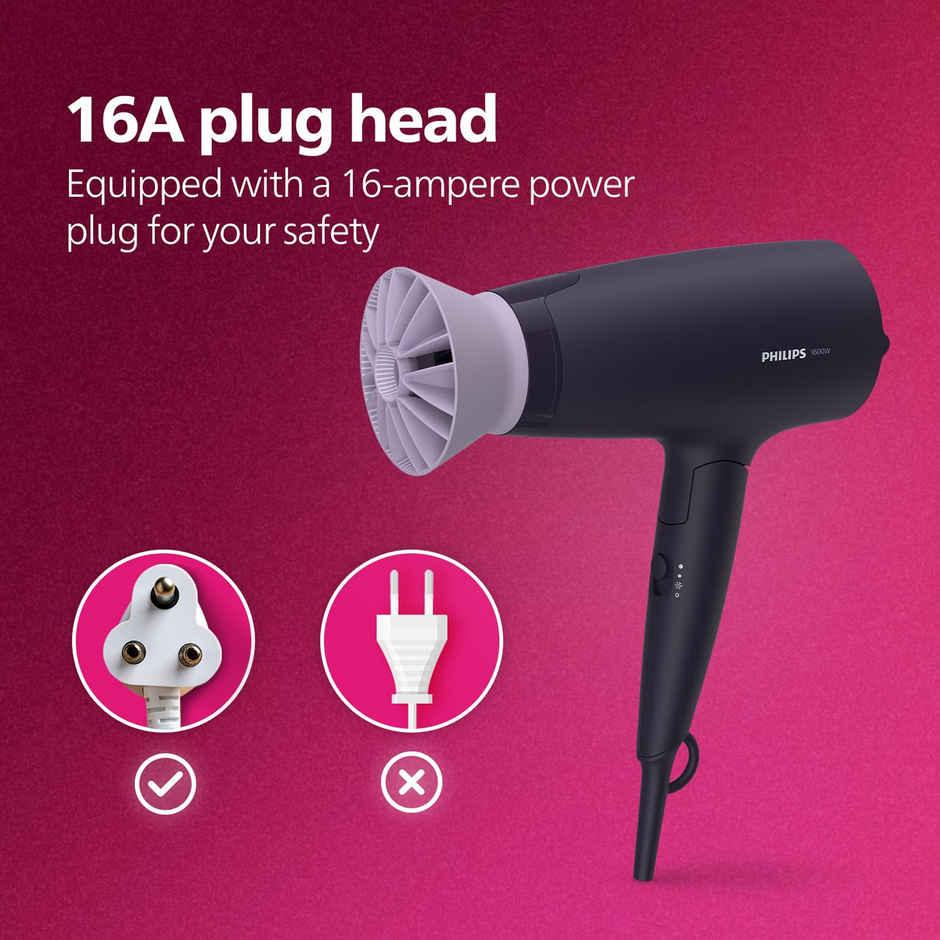 Philips India's No.1 Hair Styling Brand - Foldable Hair Dryer 2100W | BHD356/10