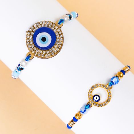 Evil Eye Single Rakhi (Shree Rakhi) Set of 1