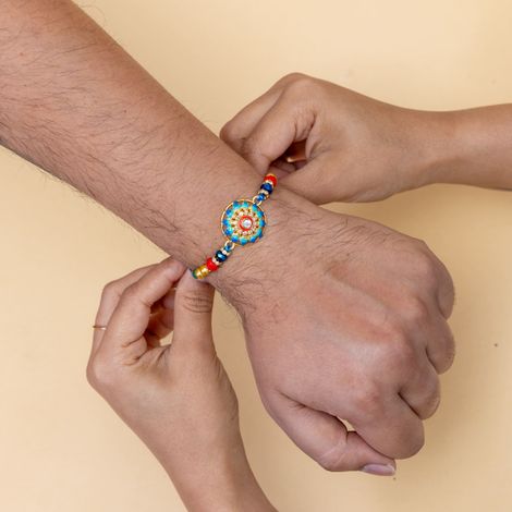 Abstract Single Rakhi (Avyaan Rakhi) Set of 1