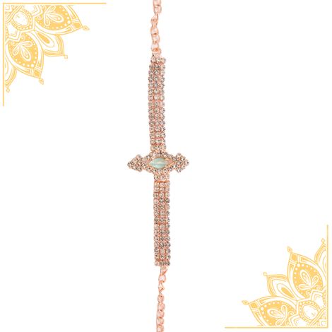 American Diamond Designer Bracelet Latest Rakhi (BANDHAN)