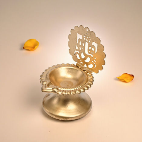 Ganesh Ji Shadow Diya | Traditional | Tealight Candle Holder for Home Decor | UrbanBorn