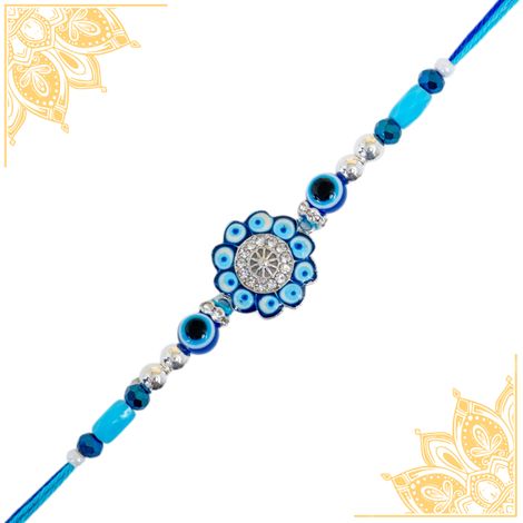 Evil Eye Single Chakra Rakhi (Avyaan Rakhi) Set of 1