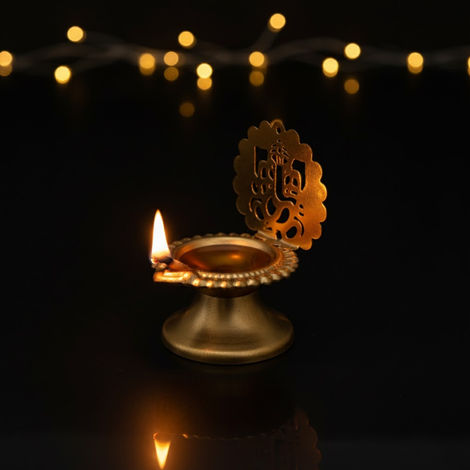 Ganesh Ji Shadow Diya | Traditional | Tealight Candle Holder for Home Decor | UrbanBorn