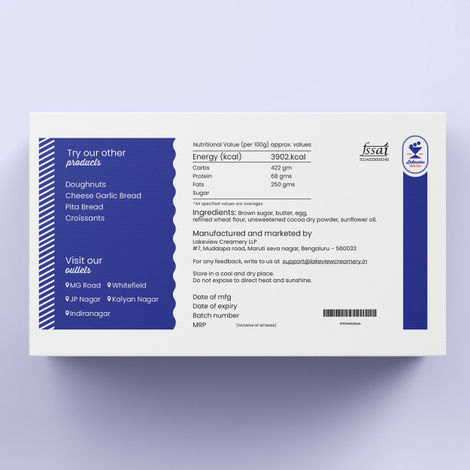 Lakeview Milkbar Double chcocolate brownies