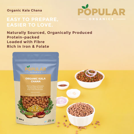 Popular Organics Brown Chana / Bengal Gram