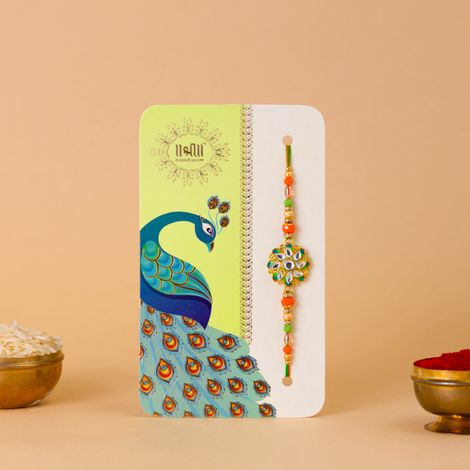 Abstract Single Rakhi (Shree Rakhi) Set of 1