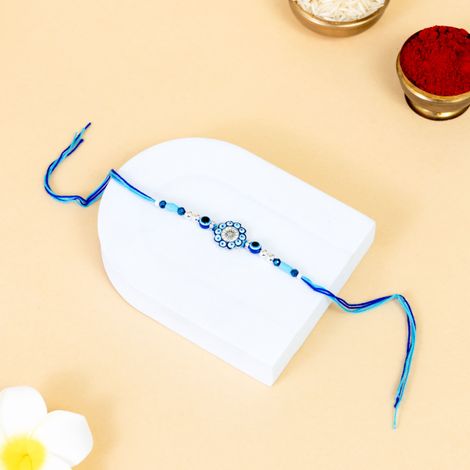 Evil Eye Single Chakra Rakhi (Avyaan Rakhi) Set of 1